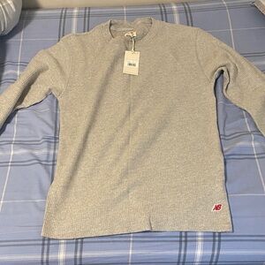 New Balance Light Gray Thermal Sweatshirt